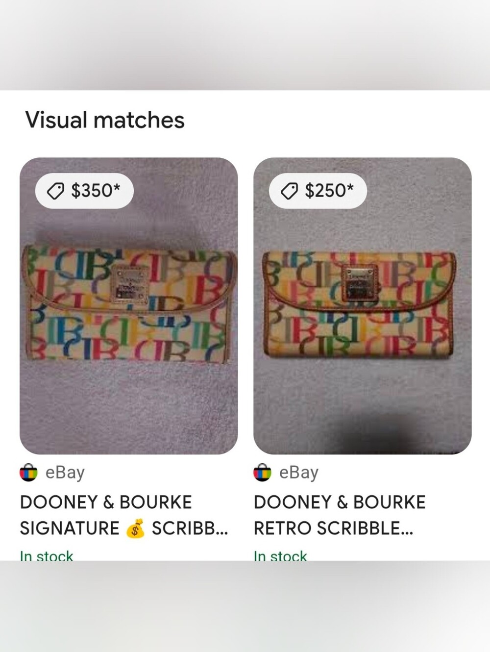 Y2K Dooney & Bourke Retro Scribble checkbook wallet Clutch With Rainbow Zipper! - Picture 10 of 10
